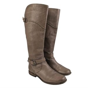 Frye Taupe Phillip Leather Riding Boots